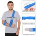 Supregear Adjustable Lightweight Arm Sling | Shoulder Immobilizer Support for Injured Arm | Breathable Medical Shoulder Support - Blue - 180cm - Buy Online on GoSupps.com