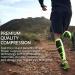 Gemx Calf Compression Sleeve - Footless Neoprene Calf Support for Shin Splints - Ideal for Running, Cycling, Hiking - XL Size - Blue (1 Pair) - Buy Online on GoSupps.com