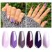 Vishine Gel Nail Polish Kit - 6 Colors Purple Series | Violet Lilac & Grape Nail Gel for DIY Home Manicure - Buy Online on GoSupps.com