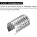 100Pcs Silver Tone 8x12.5mm Leather Rope Clips for DIY Crafts | Foldable Cylindrical Cord End Crimp for Lanyard and Tassel - Buy Online on GoSupps.com
