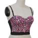 Sexy Strass Bustier for Women Push Up Sparkle Camisole & Sequin Tank Top | Trendy Cropped Streetwear in Rosa L - Buy Online on GoSupps.com