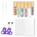 Buy Z-Color 10pcs Natural Semiprecious Gemstones Essential Oil Roller Bottles - 10ml Transparent Glass with Bamboo Caps for Aromatherapy - International Shipping Available - Buy Online on GoSupps.com