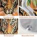 Shop Print Tiger Strip Beard Bib | Waterproof Hair Catcher for Men | Shaving Grooming Cloth with Suction Cups - International Shipping Available - Buy Online on GoSupps.com