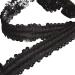 Levylisa Black Sequin Trim Glitter Stretch Paillette Lace Applique - 10 Yards - Buy Online on GoSupps.com