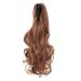 45cm Wavy Light Auburn Claw Clip-In Ponytail Extensions Real Hair Look - Buy Online on GoSupps.com