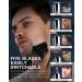 Beard Trimmer for Men - 5 in 1 Electric Razor Kit with LED Display Cordless Mustache & Body Grooming Rechargeable Aluminum Shaver - Buy Online on GoSupps.com