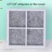 Hislaves Activated Carbon Fiber Air Filter Refrigerator Replacement Cotton Purifier Accessories for Lg/lt120f Fridge Deodorization Supplies Easy to Grey - Buy Online on GoSupps.com