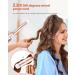 CkeyiN 32mm Curling Wand for Long & Short Hair | Adjustable Temperature | LCD Screen & Glove Included - Buy Online on GoSupps.com