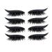 Coniya 4 Pairs Eyeliner Eyelash Patch Universal Type Cosmetic Lastics Eyeliner Eyelash Patch Black