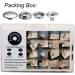 100pcs 15mm Stainless Steel Snap Press Stud Cap Button Set for Marine Boat Canvas - Line 24 Fasteners (4 Components, 5pcs Each) - Buy Online on GoSupps.com