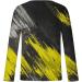 oelaio Mens Spring Summer Casual Long Sleeve Muscle T-Shirt 3D Animal Printed Round Neck Shirts Slim Fit Blouses Top Yellow - Buy Online on GoSupps.com