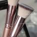 Rose Gold Kabuki Flat Top Foundation Brush for Flawless Makeup Application | Premium Quality for Liquid, Powder, and Cream Blending - Buy Online on GoSupps.com