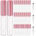 30 Pcs Clear lip Gloss Tube Containers Bulk Wand 10ml Empty Pink Lip Oil Tubes Refillable Lip Balm Bottles with Rubber Insert for DIY Makeup Such as Lip Samples, Homemade Lip Balm(Pink)
