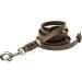 Copcopet Brown Dog Leash - Premium Cowhide Soft Tow leash 2.20m x 15mm Braided Leather Chromic Carabiner - Made in Germany Dog Accessories - Buy Online on GoSupps.com