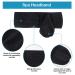Buy 2-Piece Spa Hair Band Set | Terry Cloth Makeup & Sports Headband for Yoga | Black & White - Buy Online on GoSupps.com