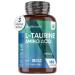L Taurine 1000mg Capsules - 180 High Strength Taurine Capsules (3 Months Supply) - Vegan Amino Acid Taurine Supplement for Overall Health - Pre Workout Supplement for Men & Women - Made in The UK