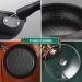 Eurobuy 6.3 Stainless Steel Egg Frying Pan Non Stick with Heat-Resistant Handle for Frying Eggs Vegetables 16CM with Glass Lid - Buy Online on GoSupps.com