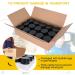 2 oz Amber Glass Jars 15 Pack - Refillable Cosmetic Containers with Inner Liners and Black Lids for Lotion, Ointments, Makeup, Slime, and Travel - Buy Online on GoSupps.com