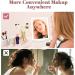 TANSHINE Portable LED Travel Makeup Mirror - Rechargeable & Dimmable | Touch Screen & Folding Compact Vanity Mirror - White - Buy Online on GoSupps.com