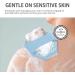Antimicrobial Silicone Body Scrubber for Sensitive Skin - Eco Friendly Exfoliating Shower Brush (Blue) - Buy Online on GoSupps.com