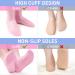 Aphlos Long Silicone Socks 2 Pairs Moisturizing Socks Soft Gel Socks for Dry Cracked Feet Women Comfortable for Overnight Use & Spa Recovery (Pink & White) - Buy Online on GoSupps.com