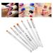 7 Pieces Nail Art Brushes Set | Transparent Handle Nail Art Tool for Salons - Shop Now! - Buy Online on GoSupps.com