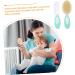 Toyvian 6 Pcs Baby Brush Set | Scalp Massager, Silicone Scrubber, Hair Cleansing Brush | Kids Wool Hair Brush, Hair Comb | Toddler Abs Light Green x3pcs, Medium x3pcs - Buy Online on GoSupps.com