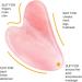 Rose Quartz Gua Sha Facial Massage Tool for Anti-Aging and Body Relaxation - Buy Online on GoSupps.com