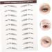 FOMIYES 12 Pcs Eyebrow Stickers 3d Stickers False Eyebrows Cosmetics Eyebrow Tool Miss Transfer Stickers - Buy Online on GoSupps.com