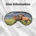 Premium Sleep Mask for Men & Women - Soft Blackout Eye Mask for Travel & Better Sleep - Perfect Gift for Him & Her - Horses Design - Buy Online on GoSupps.com