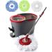 Simpli-Magic 79349 Spin Mop Kit with Three Mop Heads Included,16 x 11 x 11 inches