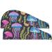 Rainbow Jellyfish Hair Towel 2 Pack | Super Absorbent Quick Dry Turbans for Women & Girls - Perfect Hair Drying Solution - Buy Online on GoSupps.com