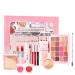 All In One Makeup Kit Makeup Gift Set for Women Beginners 20 Colors Eyeshadow Palette Lipstick Eyebrow Pencil Eyeliner & Mascara Concealer Foundation Makeup Kit for Girls. Set 01