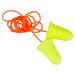 3M Ear Plugs 100/Box E-A-Rsoft FX 312-1274 Corded Disposable Foam NRR 33 Drilling Grinding Machining Sawing Sanding Welding 1/Poly Bag