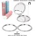 YTZJ Direct Portable Pocket Makeup Mirror for Girls Women Men White Delicate Travel Cosmetic Mirror 1X & 2X Magnification Foldable 2-Sided Beauty Compact Vanity Mirror with 3D Shell Pattern - Buy Online on GoSupps.com