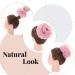 Thick Curly Hair Bun Extension Scrunchie - Light Pink Updo Hairpiece for Women & Girls - 45g - Buy Online on GoSupps.com