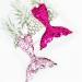 Colorful Handmade Mermaid Tail Hair Clip for Babies - Large Rainbow Sequins Hair Accessory (1 Pack Blue) - Buy Online on GoSupps.com