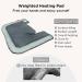 Comfytemp Weighted Heating Pad for Neck and Shoulder - Fast-Heating Electric Heat Pad for Pain Relief - 3 Heat Levels, Auto Shut off - Wearable & Washable - 17x22 Grey - Ideal Gifts for Women/Men - Buy Online on GoSupps.com