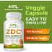 MUSCLE FOOD LABS | Z D C Plus | Vitamin C 500mg | Vitamin D3 | Zinc | Turmeric | Ginger | Lysine | Non-GMO & Gluten Free | Veggie Caps | 120 Servings - Buy Online on GoSupps.com
