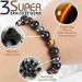 2Pcs DuraMen Power Resurrect Bracelet Stylish Triple Power Men s Steelhard Bracelet Men Steel Hard Triple Infrared Bracelet Lymph Drainage Tiger's Eye Triple Bracelet - Buy Online on GoSupps.com