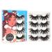 Losha 5D Faux Mink Lashes 25mm - 4 Pairs Pack | Dramatic Fluffy Volume False Eyelashes - Buy Online on GoSupps.com