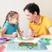 Atrusu Silicone Craft Mat 20X16 Inch - Nonstick Artist Mat with Brushes and Sponge - Blue - Ideal for Kids Painting and Art Play - Buy Online on GoSupps.com