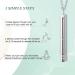 VIGLORY Stress and Anxiety Necklace | Mindful Breathing & Relaxation Tool | Meditation Stress Relief Gift for Men & Women | Quit Smoking Aid | Black Chain 29 - Buy Online on GoSupps.com