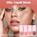 U-Shinein 4Pcs Liquid Blush Set - Smooth Cream Blush with Soft Applicator | Long-Lasting Waterproof Skin Tint Makeup for Women & Girls - Buy Online on GoSupps.com