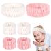 6 Pcs Face Wash Headband Spa Headband and Wristband Set Skincare Headbands Adjustable Elastic Hairbands for Washing Spa Yoga Sports Shower