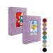 Photo album Klein 10x15-clear pages linen cover with front window 2 pack every small album takes 52 photos small brag book photo album for 10x15 pictures Lilac violet fabric linen 10x15-2 pack purple violet