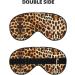 Leopard Animal Print Unisex Sleep Mask | Double-Sided Eye Mask for Sound Sleep & Skin Care - Buy Online on GoSupps.com