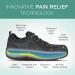 Orthofeet Men's Work Shoes with Arch Support & Pain Relief Technology - Composite Toe, Slip Resistant - Ideal for Plantar Fasciitis, Diabetic & Arthritis - Dolomite 12 Wide Black - Buy Online on GoSupps.com