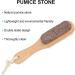 Foot Brush & Pumice Stone with Handle Wooden Foot Bristle Brush Pumice Stone Foot Callus Remover Double Sided Foot Scrubber for Men & Women - Buy Online on GoSupps.com