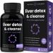 Liver Cleanse Detox & Repair | Milk Thistle Extract with Silymarin 80%, Artichoke Extract, Dandelion Root, Chicory, 25+ Herbs | Premium Liver Health Formula | Liver Support Detox Cleanse Supplement
